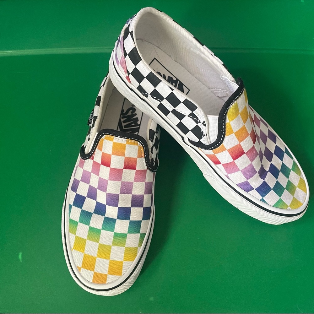 Multi-colored Checkered Vans